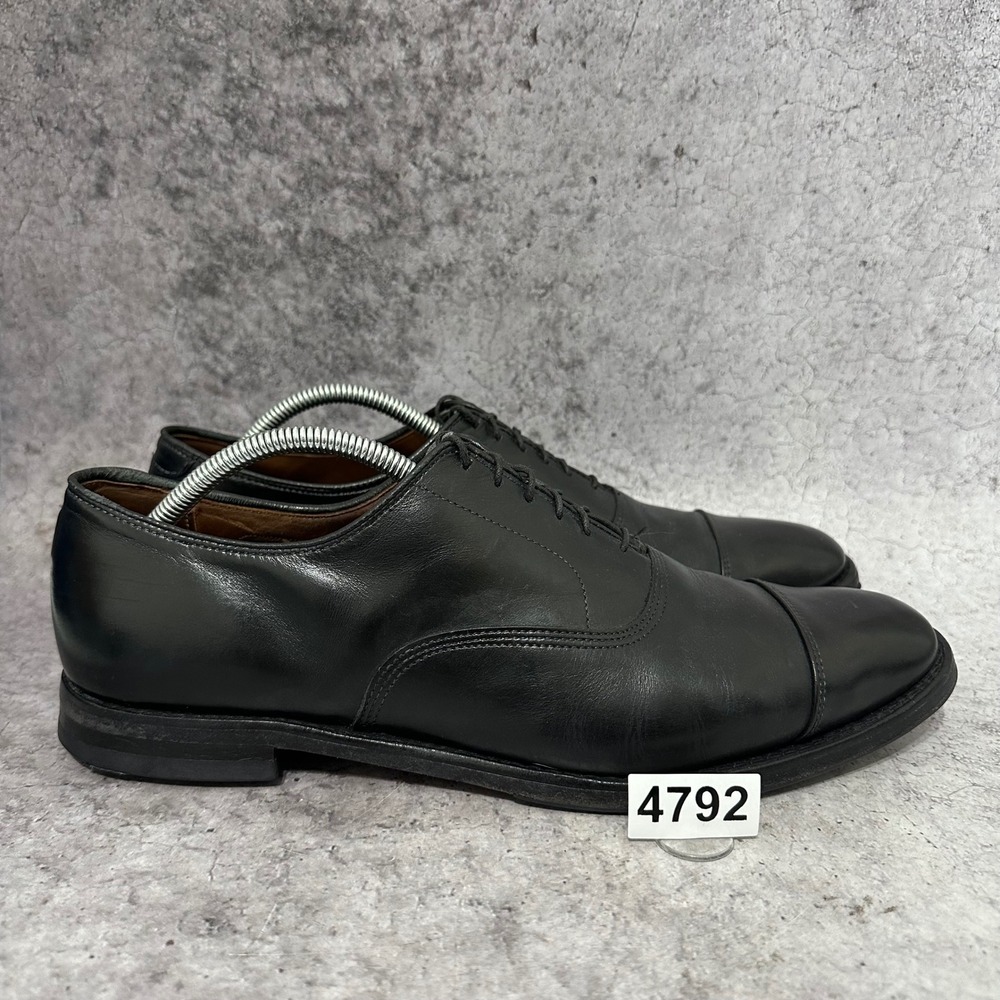 Allen Edmonds Park Avenue Oxford Mens 12 B Black Leather Cap Toe Dress Shoes